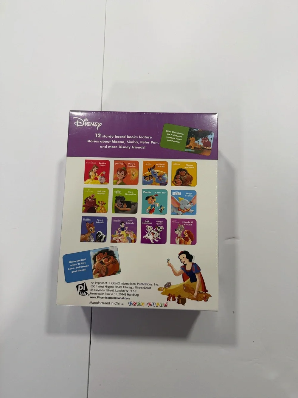 Disney Best Friends 12 Board Books Gift Set New Sealed PI Kids Moana Lion King